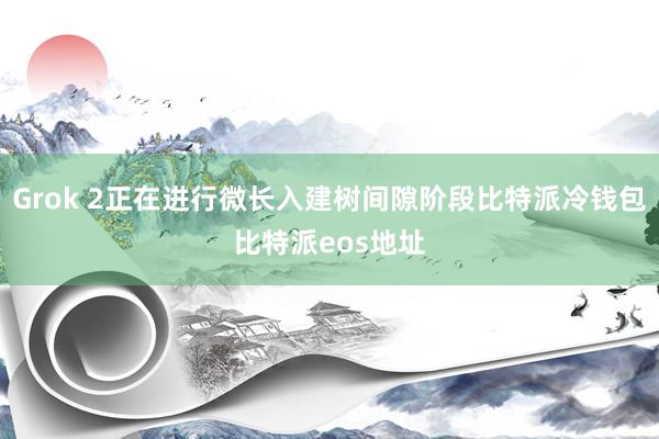 Grok 2正在进行微长入建树间隙阶段比特派冷钱包比特派eos地址