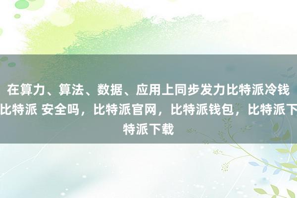 在算力、算法、数据、应用上同步发力比特派冷钱包比特派 安全吗，比特派官网，比特派钱包，比特派下载