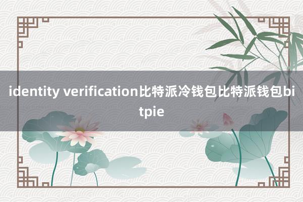 identity verification比特派冷钱包比特派钱包bitpie