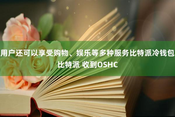 用户还可以享受购物、娱乐等多种服务比特派冷钱包比特派 收到OSHC