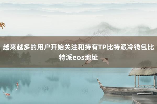 越来越多的用户开始关注和持有TP比特派冷钱包比特派eos地址