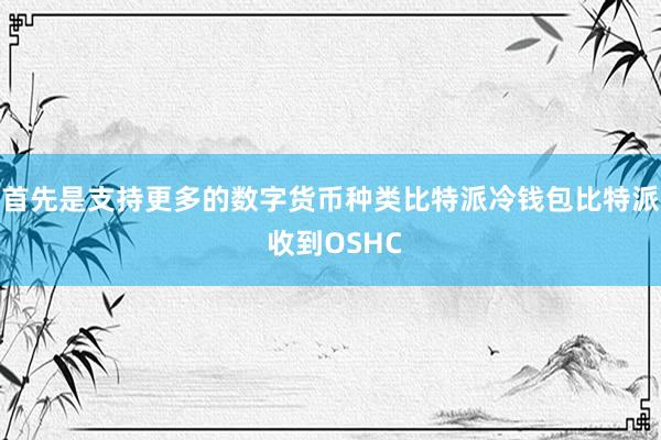 首先是支持更多的数字货币种类比特派冷钱包比特派 收到OSHC