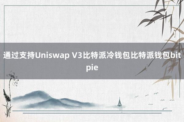 通过支持Uniswap V3比特派冷钱包比特派钱包bitpie