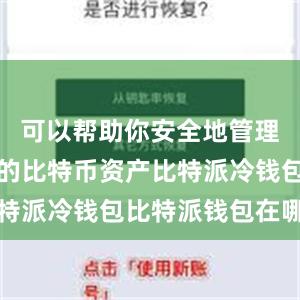 可以帮助你安全地管理和存储你的比特币资产比特派冷钱包比特派钱包在哪里