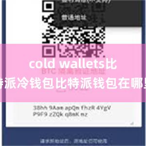 cold wallets比特派冷钱包比特派钱包在哪里