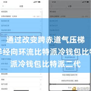 通过改变跨赤道气压梯度和大洋经向环流比特派冷钱包比特派二代