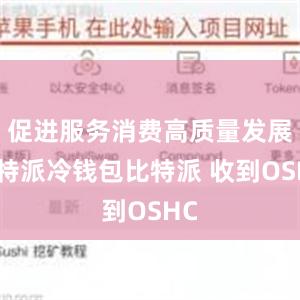 促进服务消费高质量发展比特派冷钱包比特派 收到OSHC